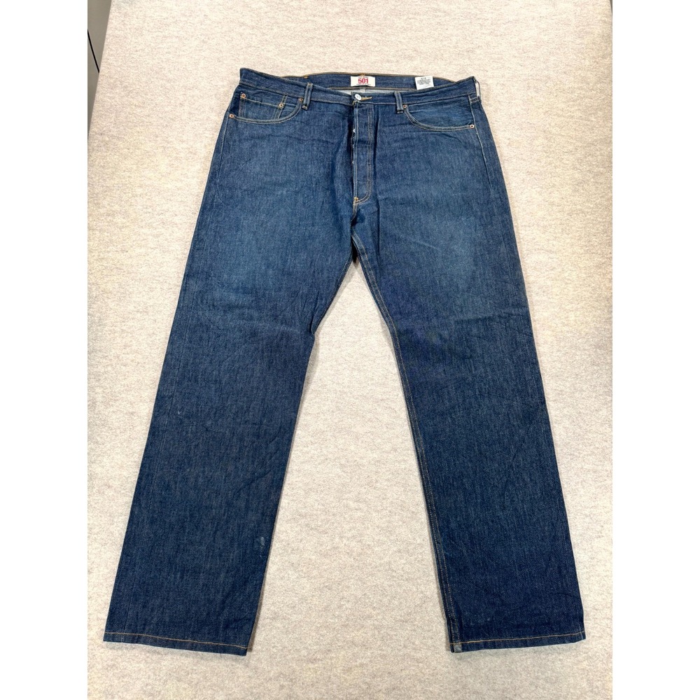 Levi's 501 Original Jeans Men 40x34 Blue Denim High Rise Button Fly Straight Leg
